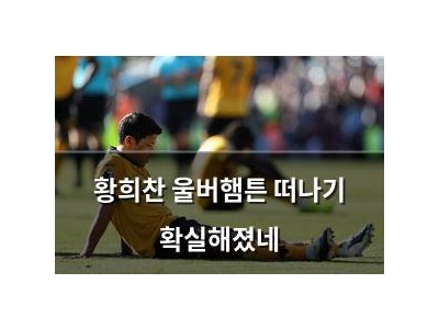 황희찬 울버햄튼 떠나기 확실해졌네