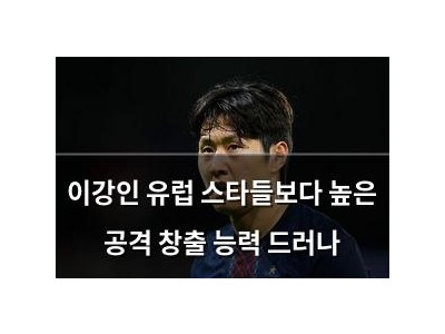 이강인 유럽 스타들보다 높은 공격 창출 능력 드러나