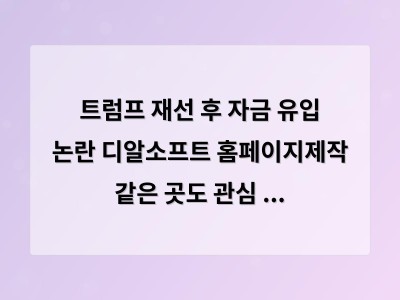 트럼프 재선 후 대기업과 부유층에서 1조원 넘는 자금이 유입된 이유
