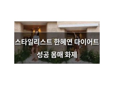 스타일리스트 한혜연 다이어트 성공 몸매 화제