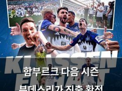 함부르크 다음 시즌 분데스리가 진출 확정 손흥민은 떠나고