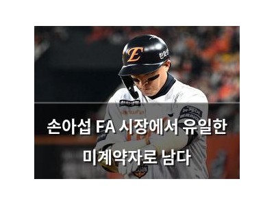손아섭 FA 시장에서 유일한 미계약자로 남다