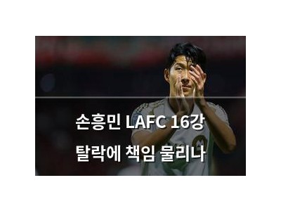 손흥민 LAFC 16강 탈락에 책임 물리나